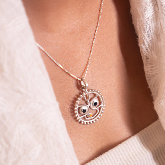 92.5 sterling silver Anvaya Jagannath Ji Auspicious Pendant