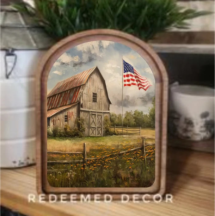 Arch Top Framed Art