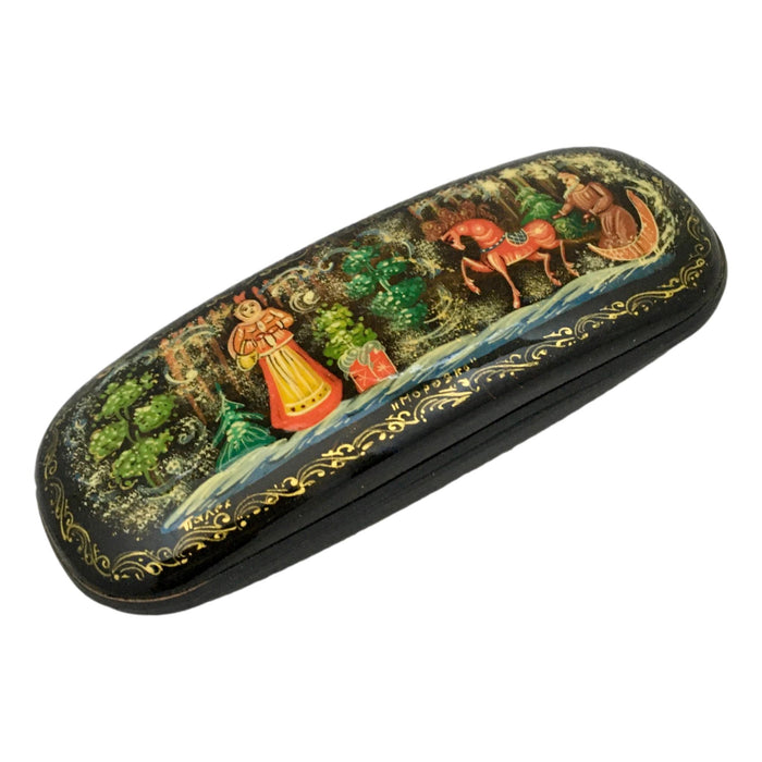 Russian handcrafted eyeglass hard shell case