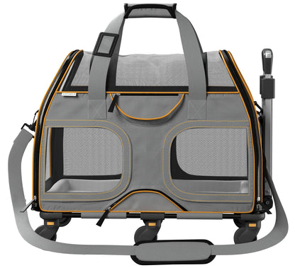 Katziela - Luxury Rider Pet Carrier with Removable Wheels - 4 Colors