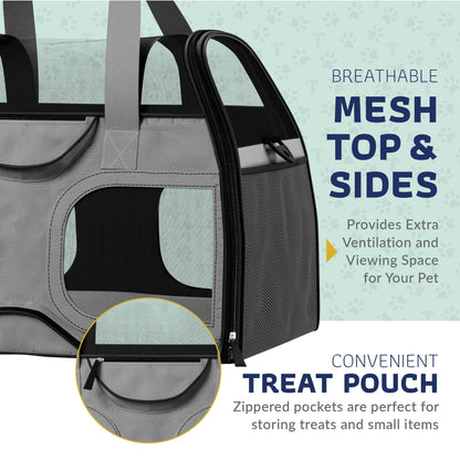 Luxury Rider Pet Carrier with Removable Wheels