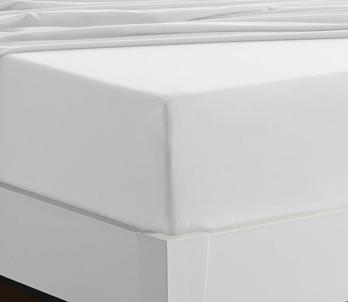 Soft Basic Sheet Set by Bedgear, white, corner detail