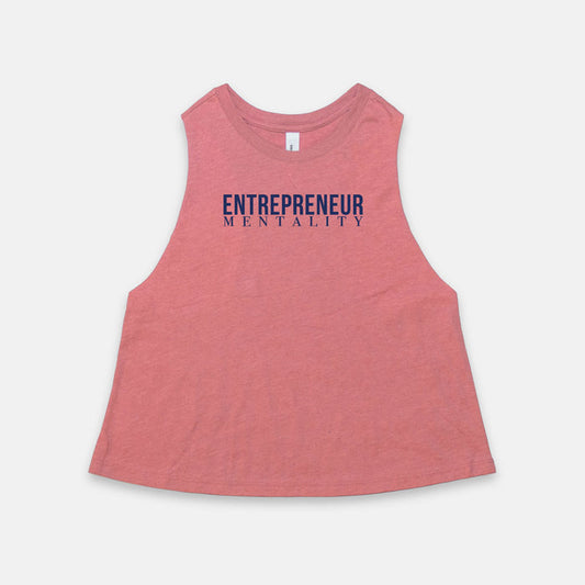 Embody entrepreneurial spirit with Bella Canvas Racerback Cropped Tank 6682 - Entrepreneur Mentality, by Designs On The Go. Elevate your style and mindset.