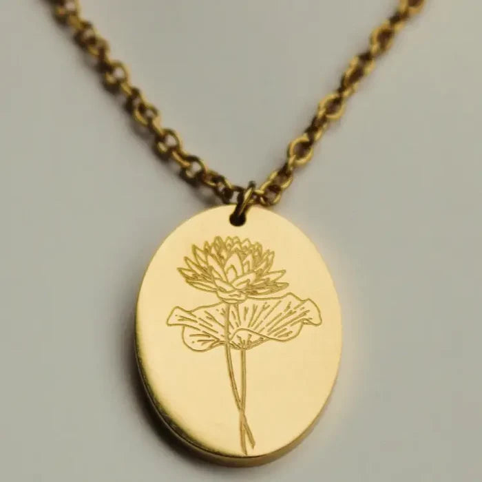 Birth Flower Necklace