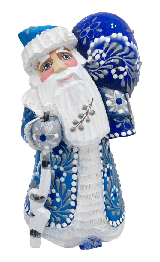 Blue Russian Santa doll