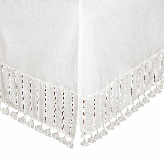 Boho Crib Skirt Off-White