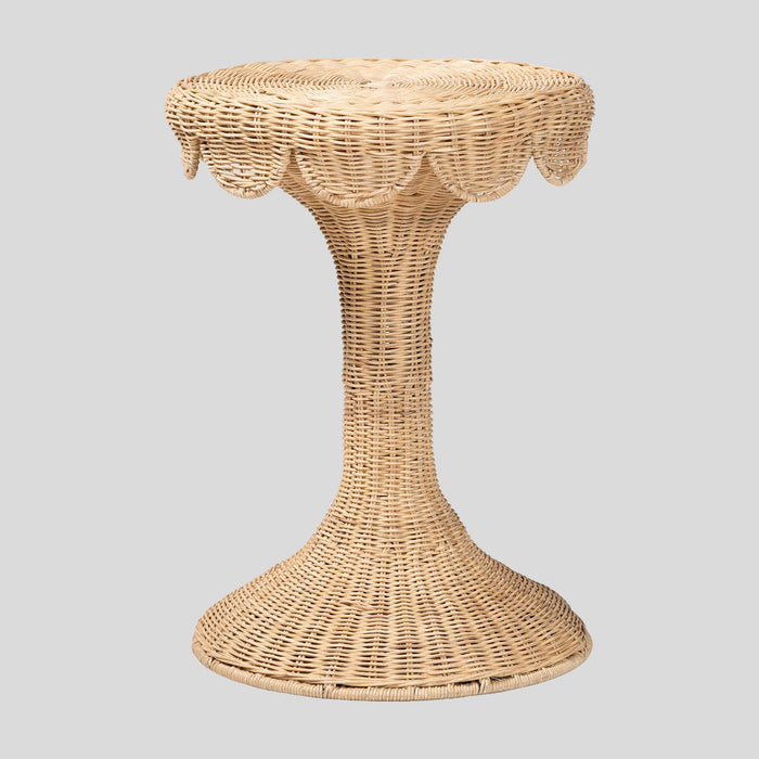 Briar Rattan End Table by bali & pari — overall view