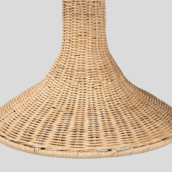 Briar Rattan End Table by bali & pari — material and construction detail