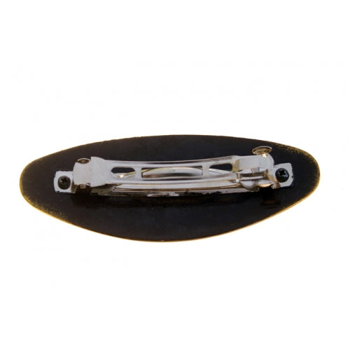 Red Hair Clip with Three different Color Flowers