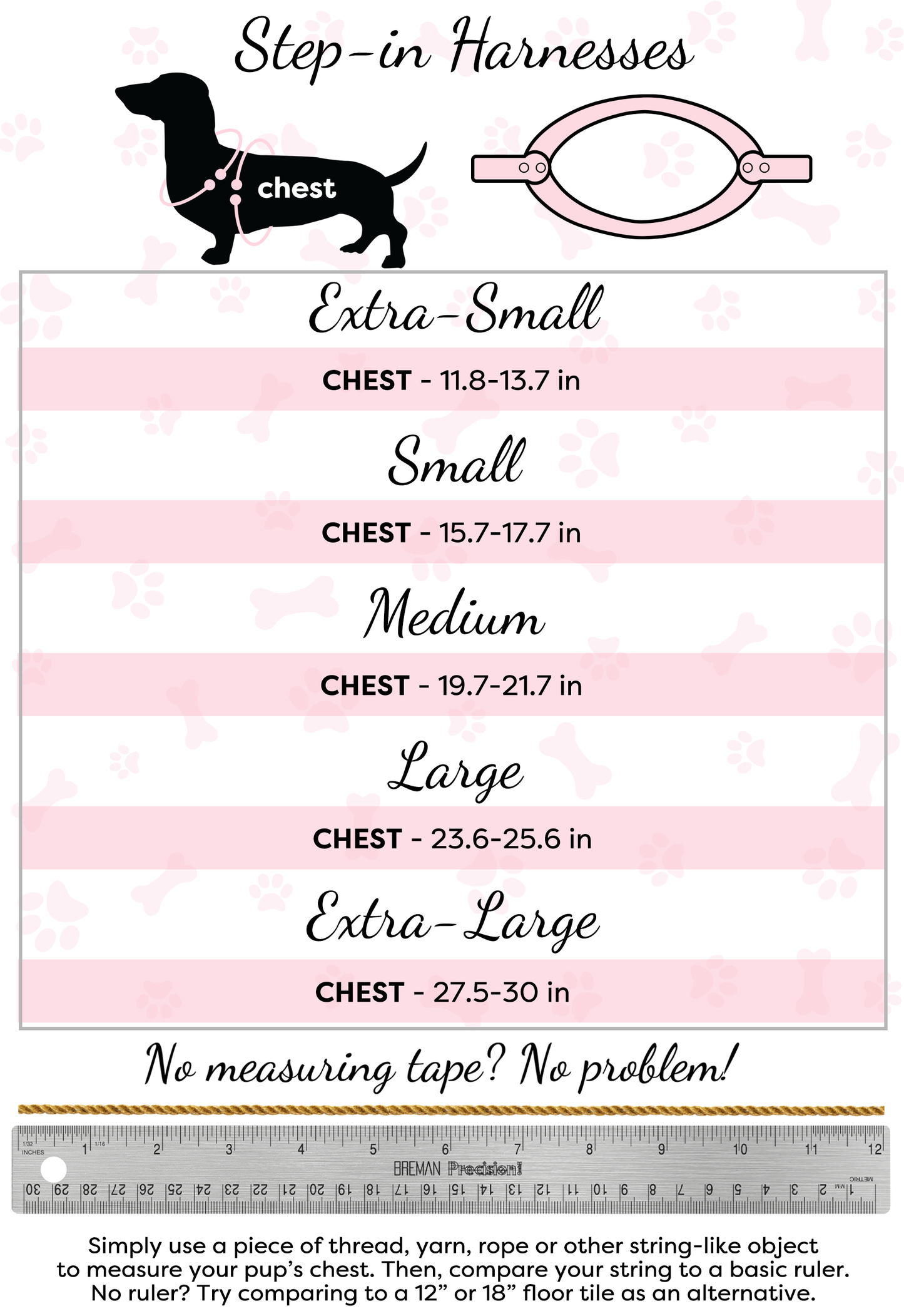 PoisePup - STEP-IN HARNESS - BELLA ROSE