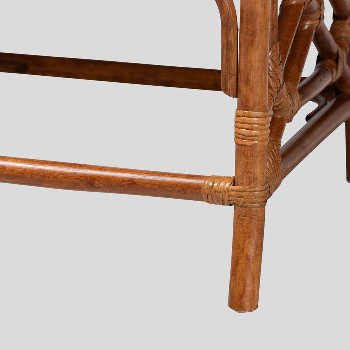 Calyx Rattan Ottoman by bali & pari — material and construction detail