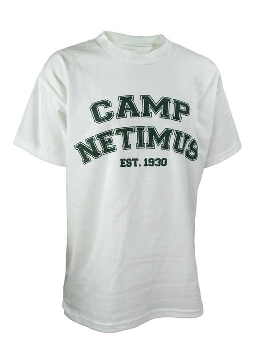 Camp Netimus Distressed Print Tee|1989|1990|1991|1992|1993|1994|1995|1996