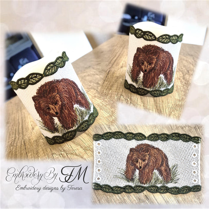 Candle corset with bear/5x7 hoop
