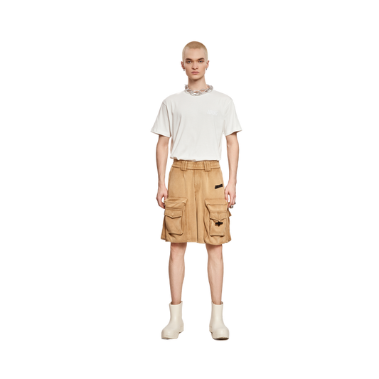 CARGO SHORTS- BEIGE