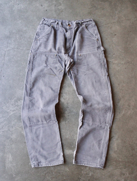 CARHARTT GRAY DOUBLE KNEE WORK PANTS