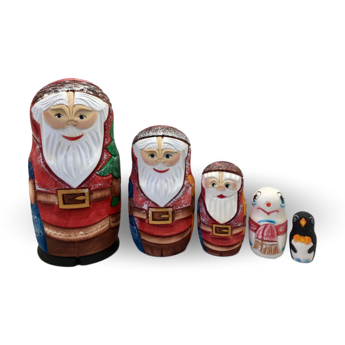 Christmas unique Russian gift Santa dolls
