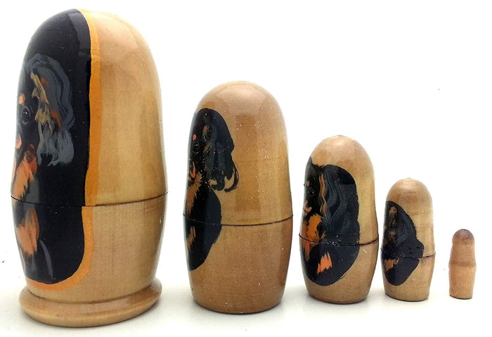 Cavalier King Charles Spaniel Nesting Doll 4" Set