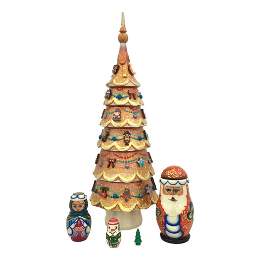 Golden Christmas tree