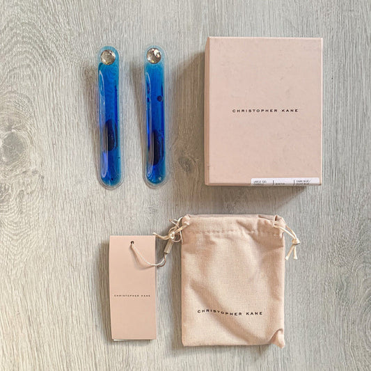 Christopher Kane Lava Gel Large Blue Earrings - House Of Huntington