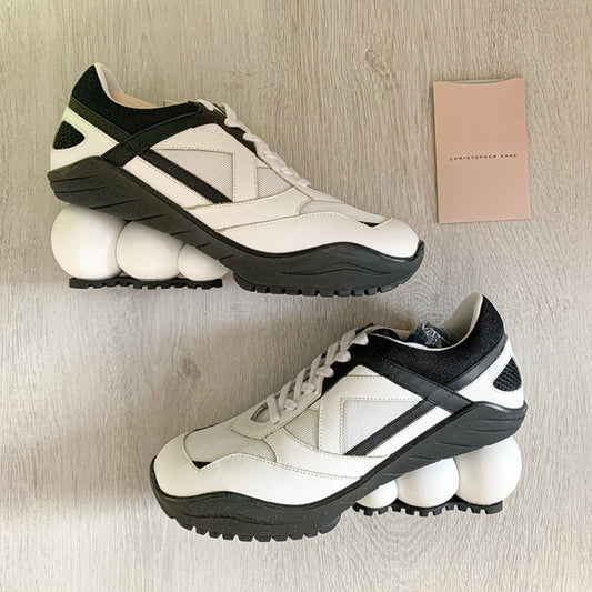 Christopher Kane Looner Sneakers in Black White - House Of Huntington