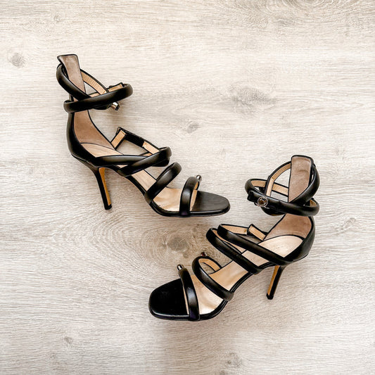 Christopher Kane Spiral Strappy Embellished High Heels - House Of Huntington