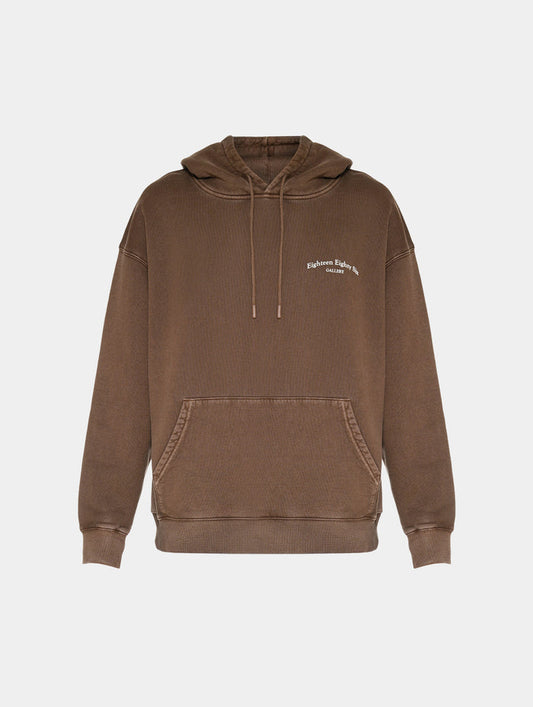 CLASSIC 1886 GALLERY HOODIE - BROWN