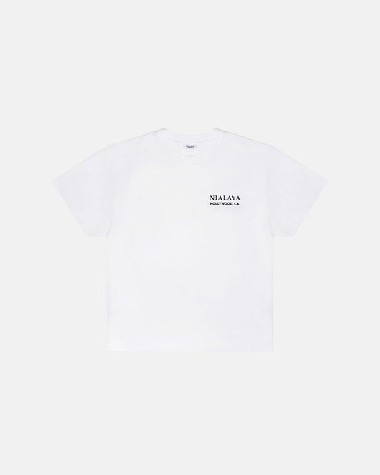Classic Nialaya Logo Tee in White