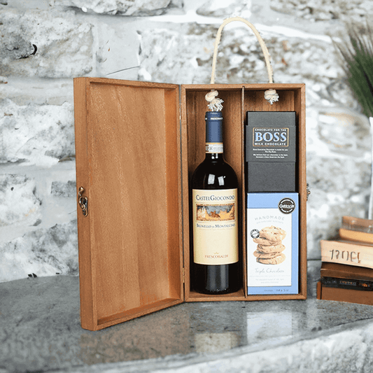 Cookies & Cocoa Pleasure Wine Gift Basket from Monthly Sommelier USA - Wine Gift Basket - USA Delivery