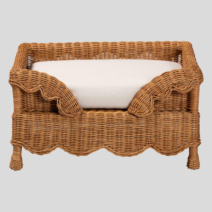 Corinne Rattan Pet Bed by bali & pari — overall view