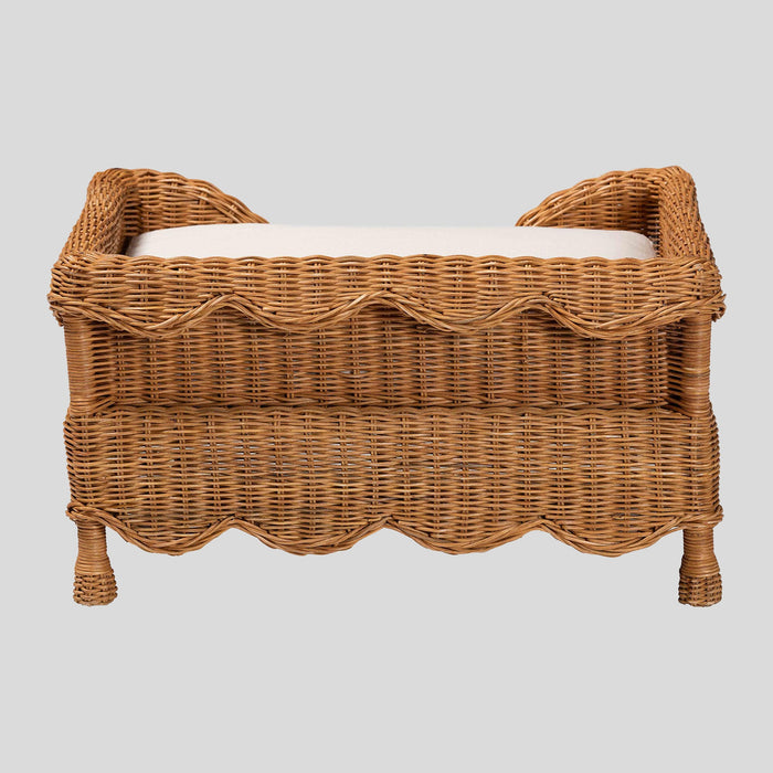 Corinne Rattan Pet Bed by bali & pari — overall view