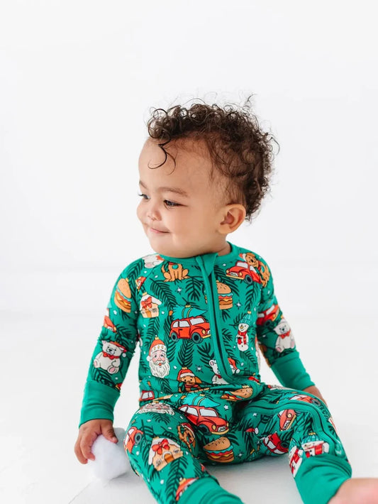 Deck the Pjs Convertible Footies