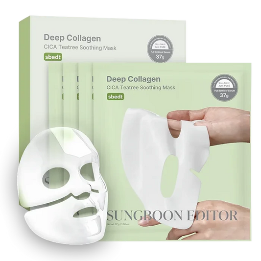 Deep Collagen Cica Teatree Soothing Mask(4ea)
