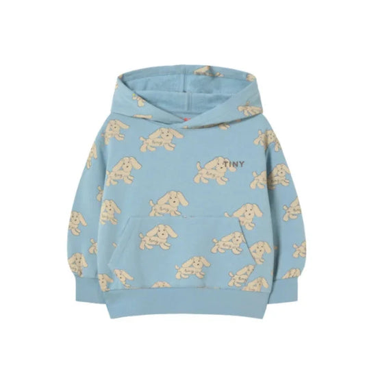 Dogs Hoodie Denim Blue