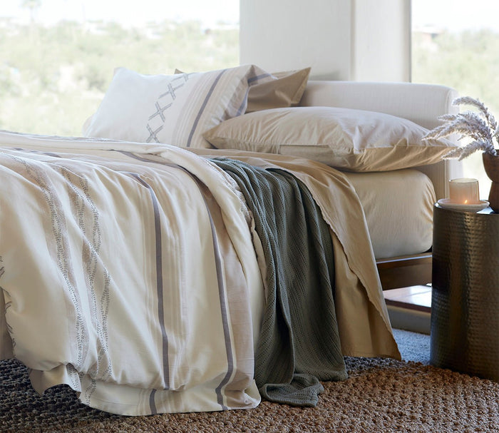 Dr. Weil Garment Washed Percale Pillowcases by Dr. Weil by PureCare in bedroom scene