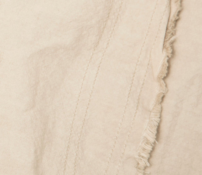 Dr. Weil Garment Washed Percale Pillowcases by Dr. Weil by PureCare in ecru, fabric detail