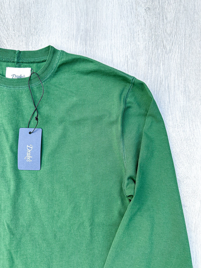 Drake's Dark Green Long Sleeve Hiking Tee Shirt - House Of Huntington