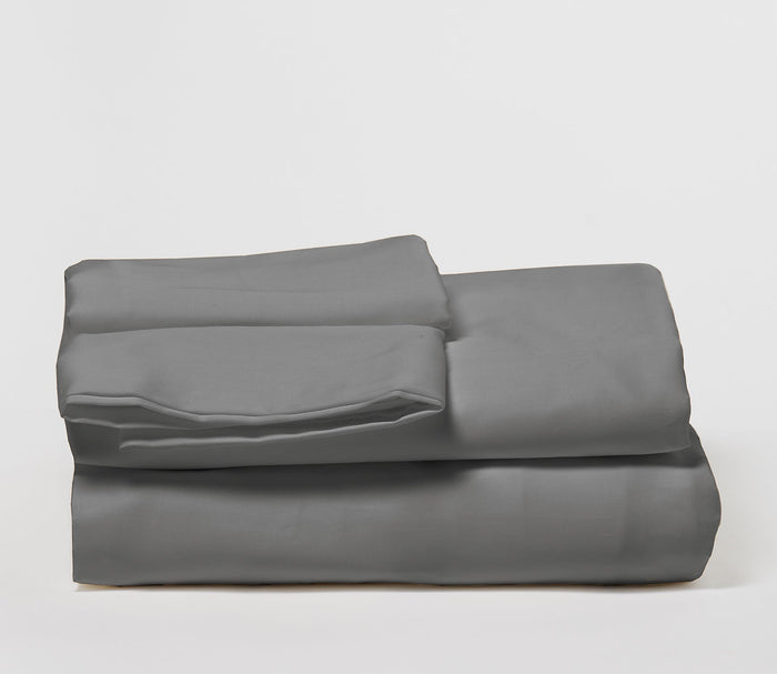 DreamFit Degree 3 Cotton Sheet Set, in gray, silo