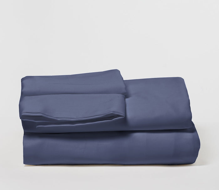 DreamFit Degree 3 Cotton Sheet Set, in navy, silo