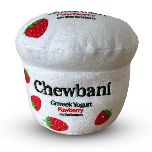 Chomp Haus - Chewbani Grrreek Yogurt – Plush Squeaky Designer Dog Toy
