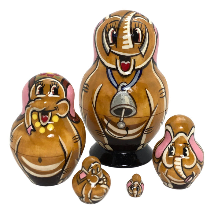 Elephant matryoshka from russia