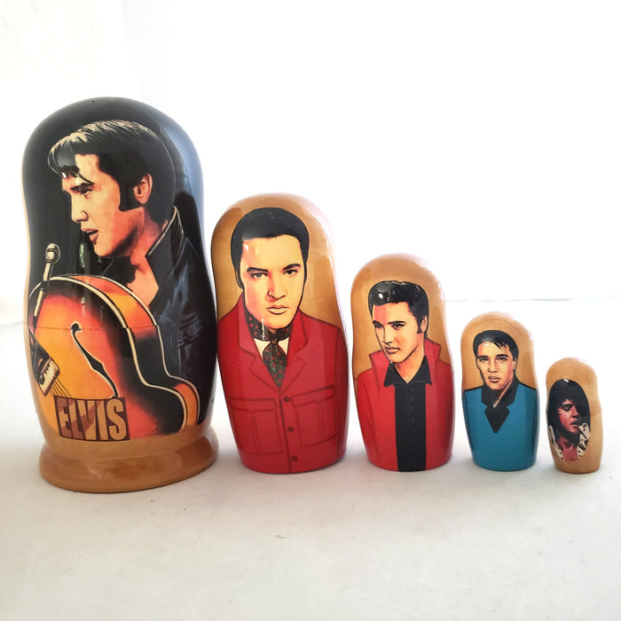 Elvis Presley Russian Stacking Doll 7"Tall BuyRussianGifts Store