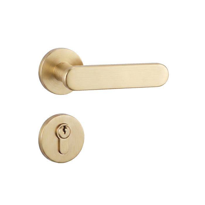 Elwood Solid Brass Lever Set
