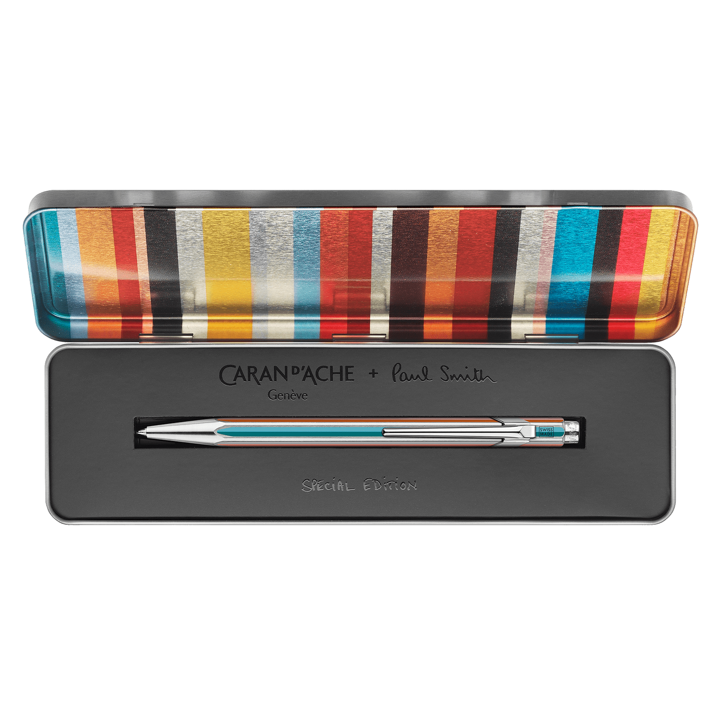 Caran d'Ache x Paul Smith 849 Ballpoint Pen - Silver - 5th Edition