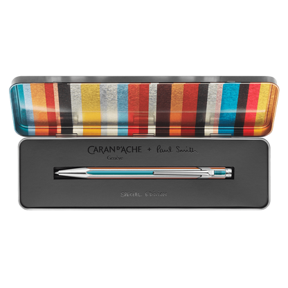 Caran d'Ache x Paul Smith 849 Ballpoint Pen - Silver - 5th Edition