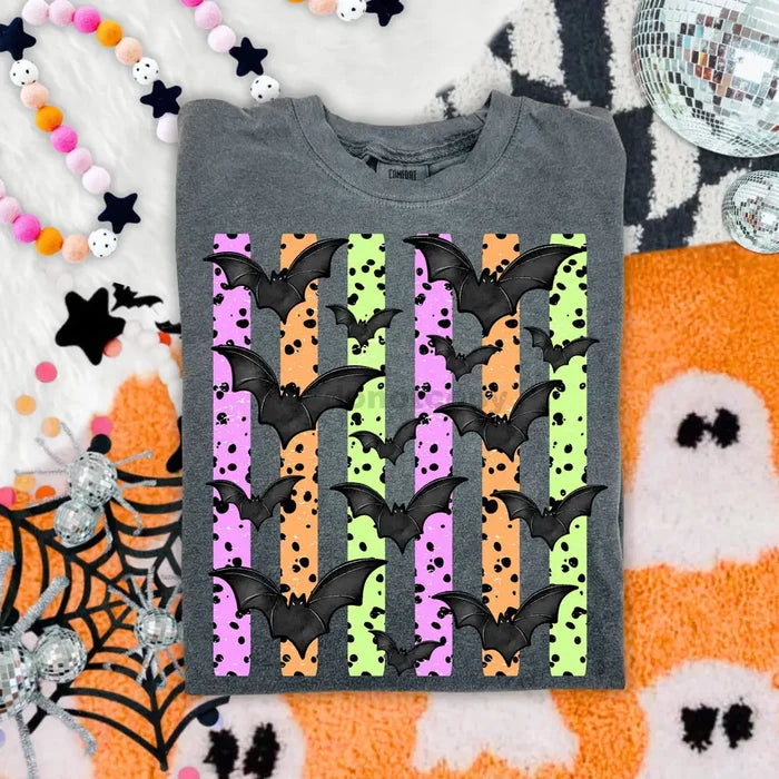 Halloween Bat Stripe