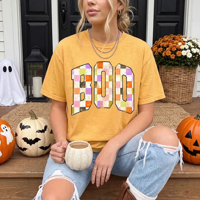 BOO Checkered