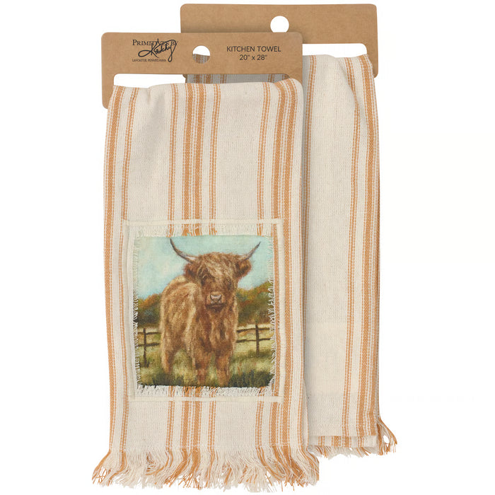 Fall Highland Kitchen Towel