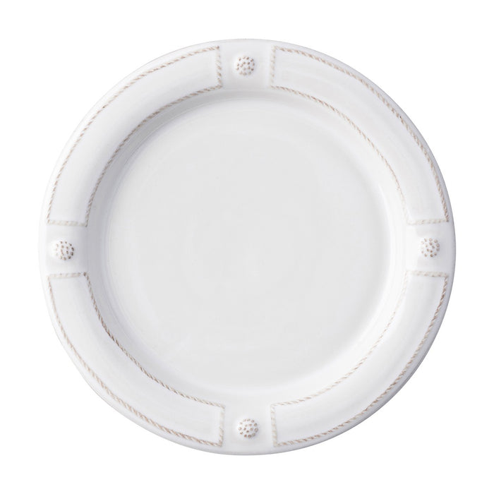 French Panel Whitewash Dinner Plate