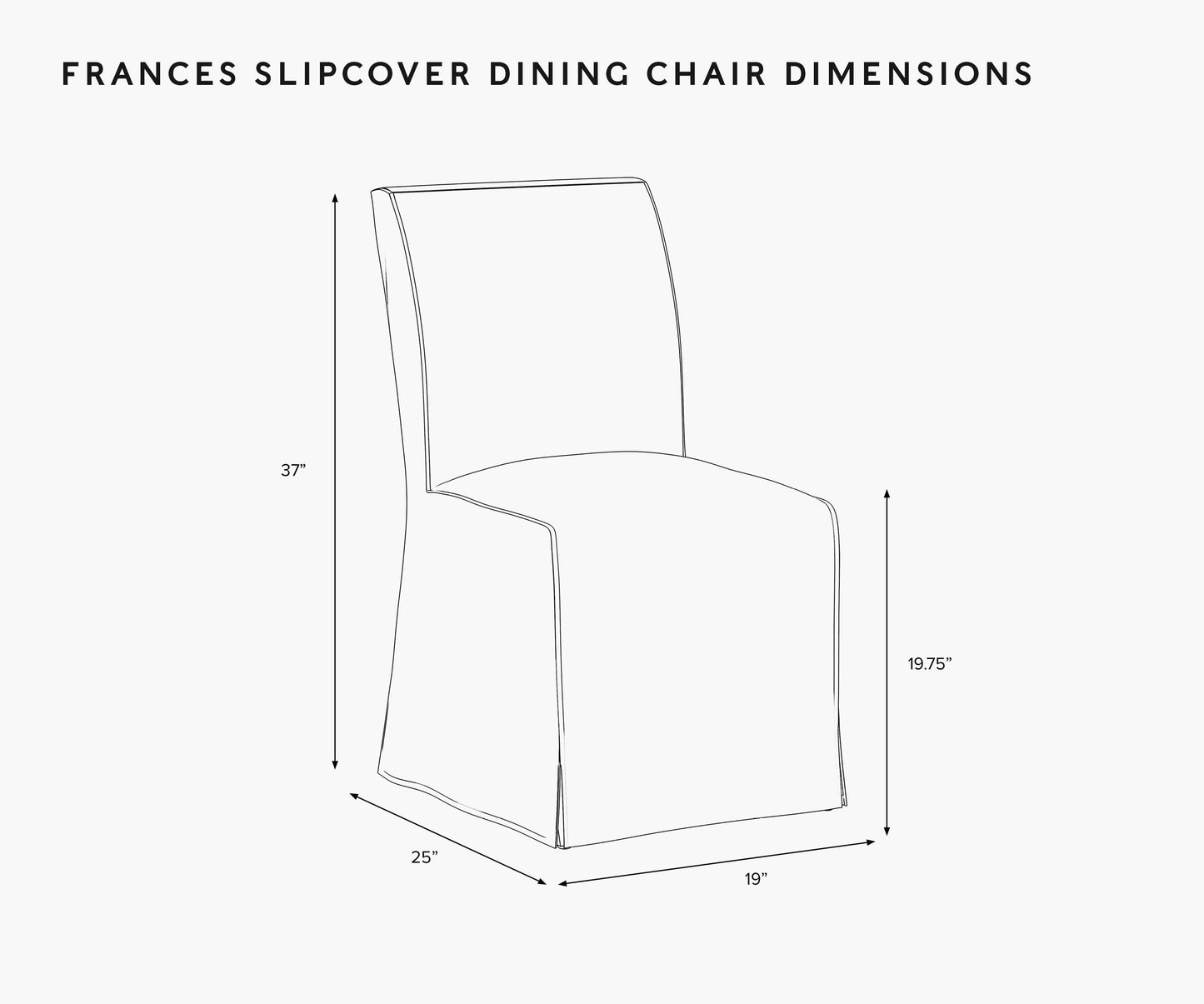 Frances Slipcover Dining Chair - Aviary