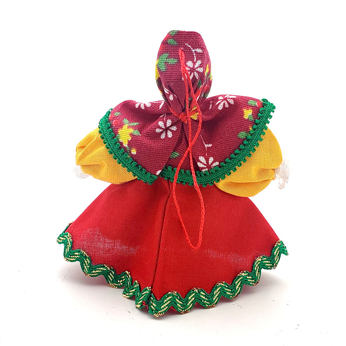 christmas ornament Russian Doll , back